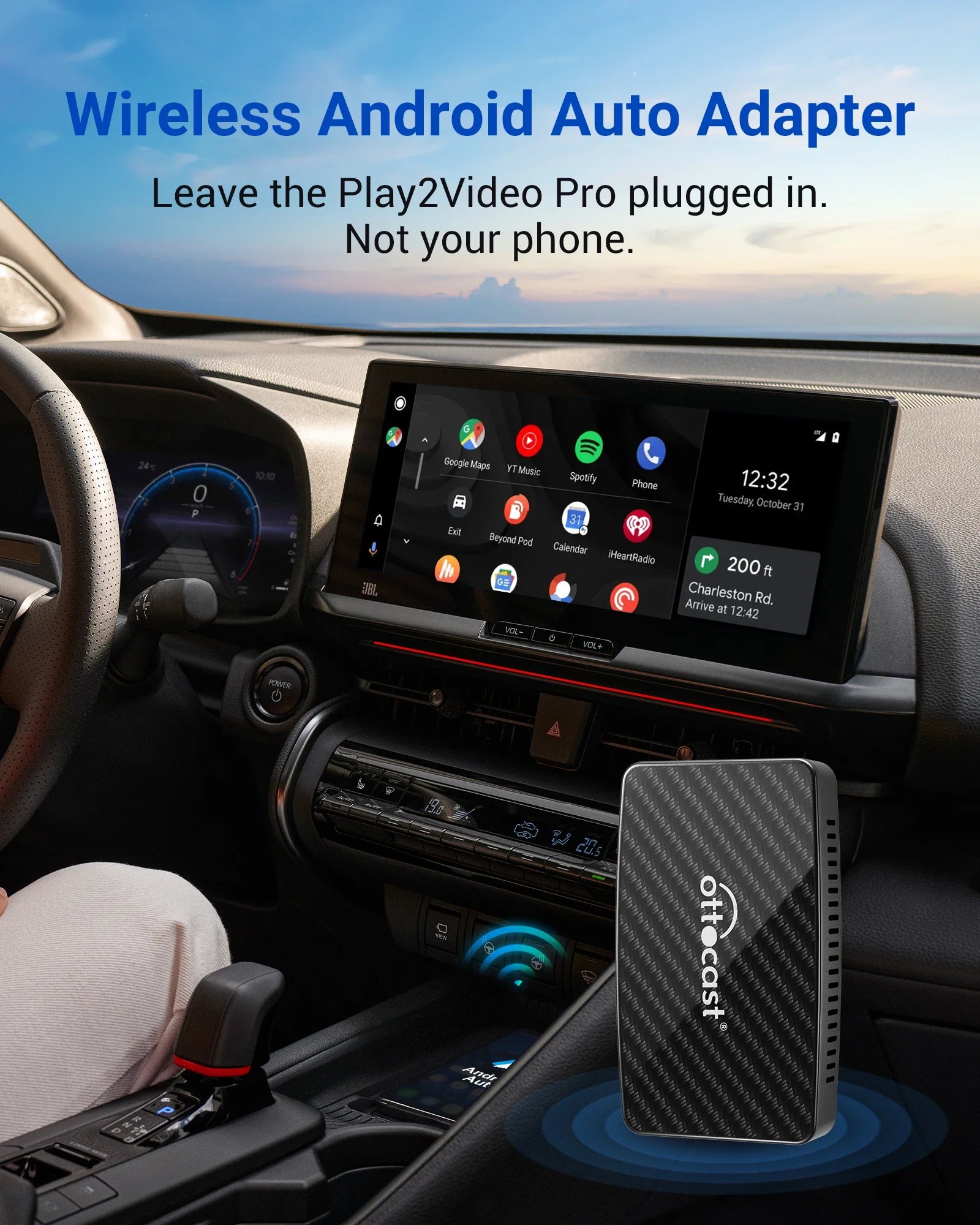 Play2Video Pro Wireless CarPlay/ Android Auto Adapter