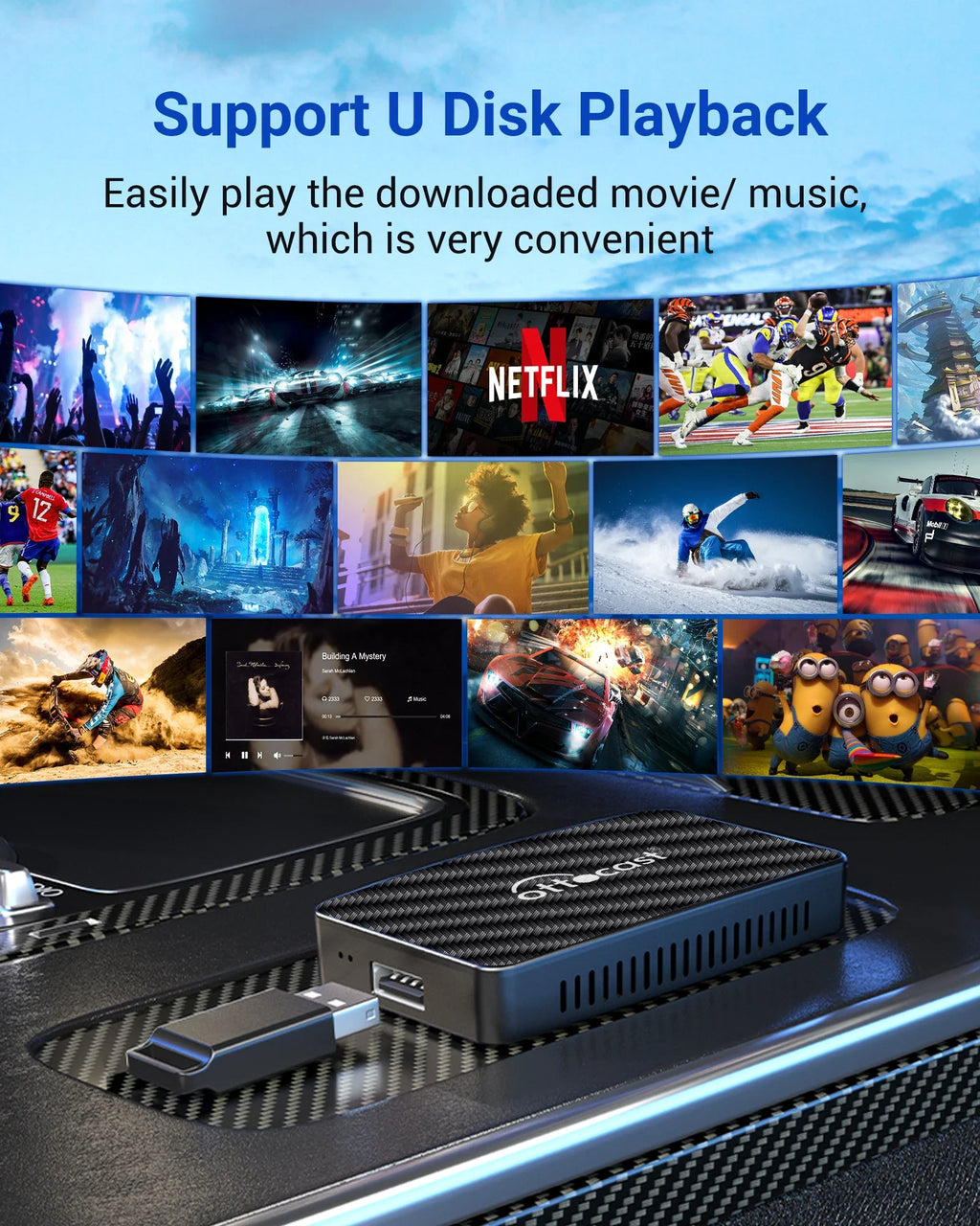 Play2Video Pro Wireless CarPlay/ Android Auto Adapter